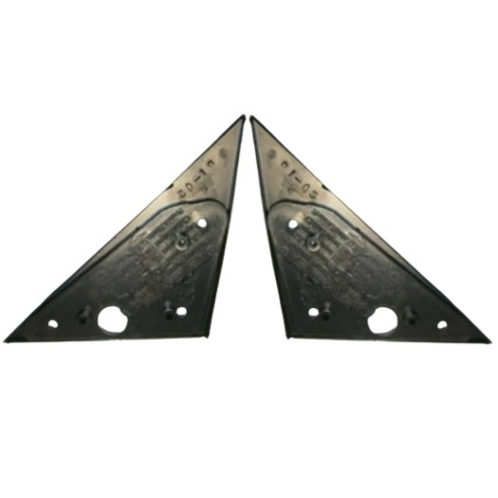 Paire de supports noirs adaptateurs de rétroviseurs accessoires compatibles BMW E36 coupé et cabriolet de 1991 à 1998 platines de fixation d'embase universelle - STATION MANIA