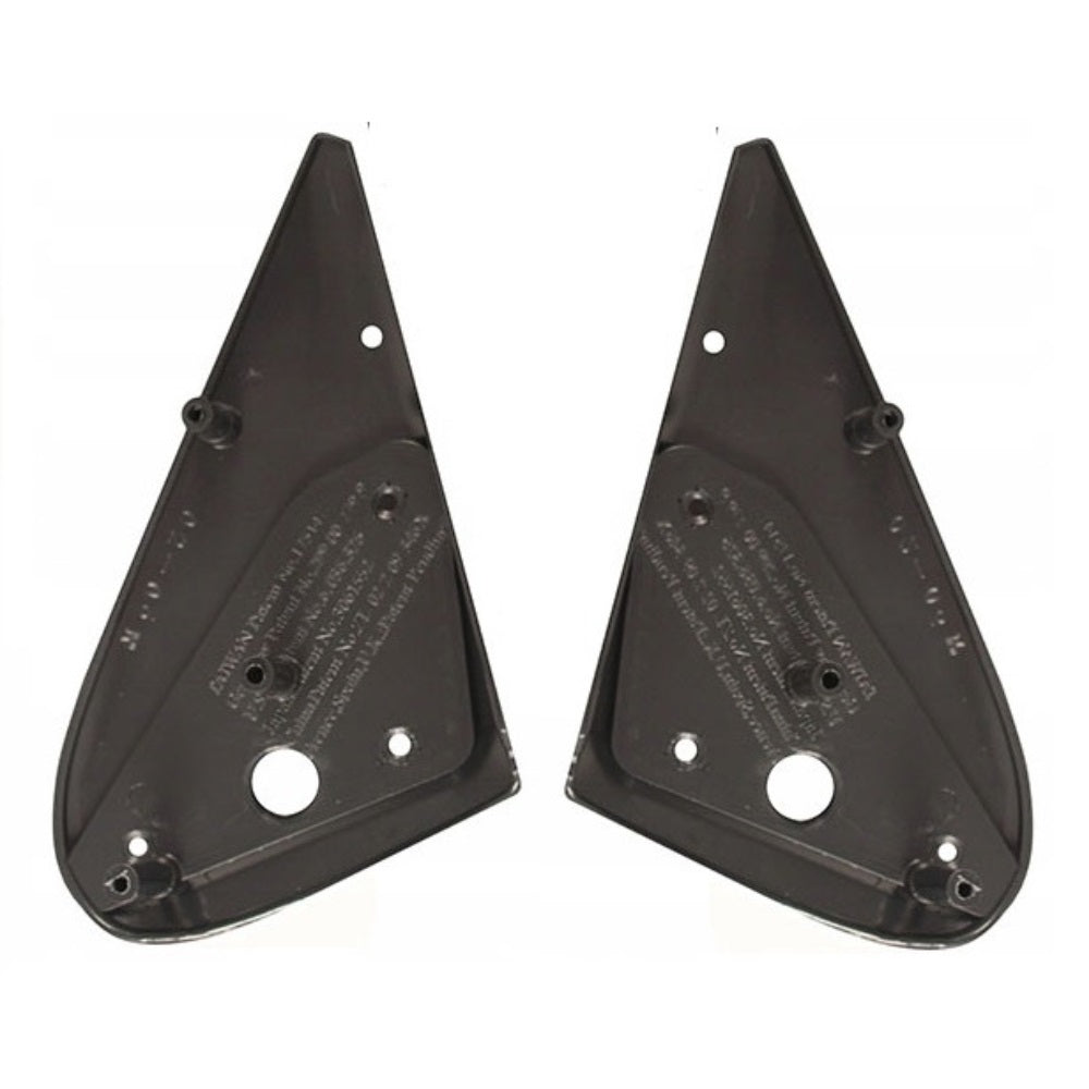 Paire de supports noirs adaptateurs de rétroviseurs accessoires compatibles VW Golf III et Vento 1993 à 1997 platines de fixation d'embase universelle