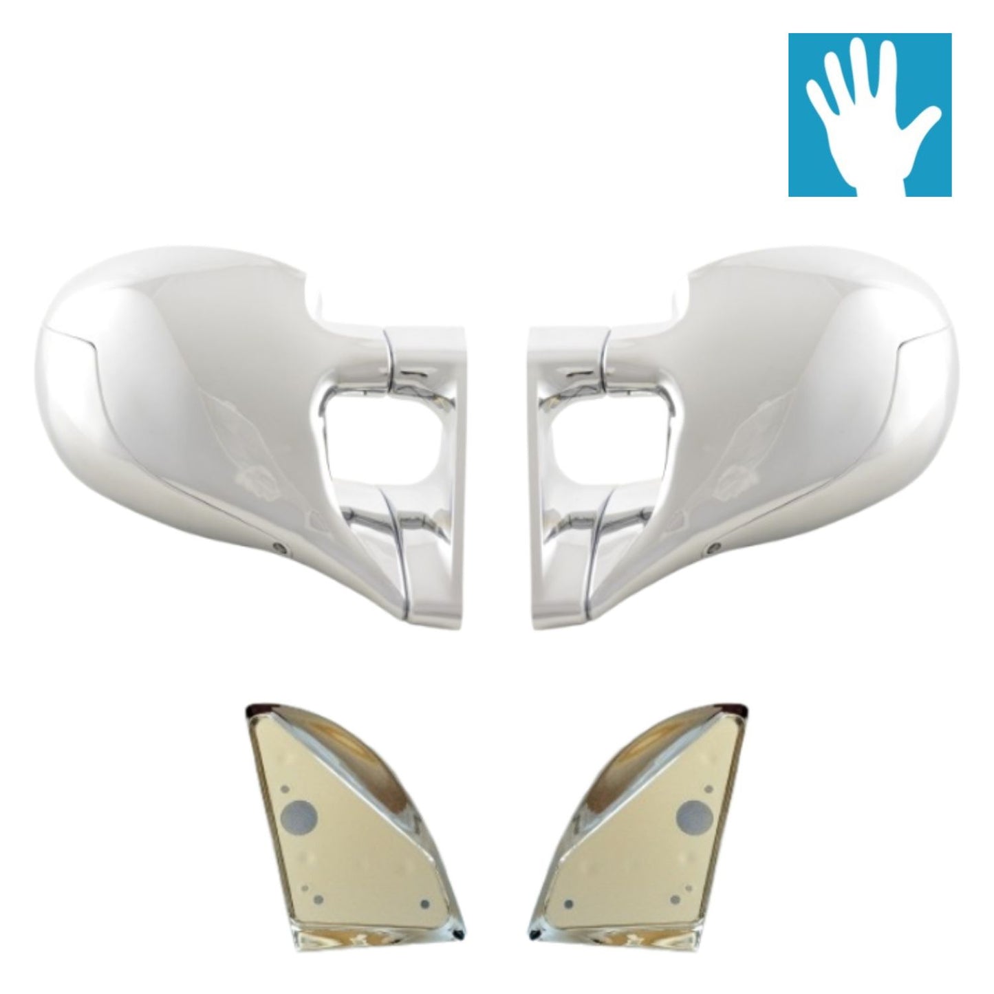 Rétroviseurs adaptables SEAT Toledo I de 1995 à 1999 style M3 chrome manuel