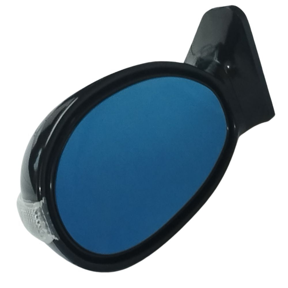 Paire de rétroviseurs manuels noirs avec répétiteurs style K10 vendus sans supports adaptateurs