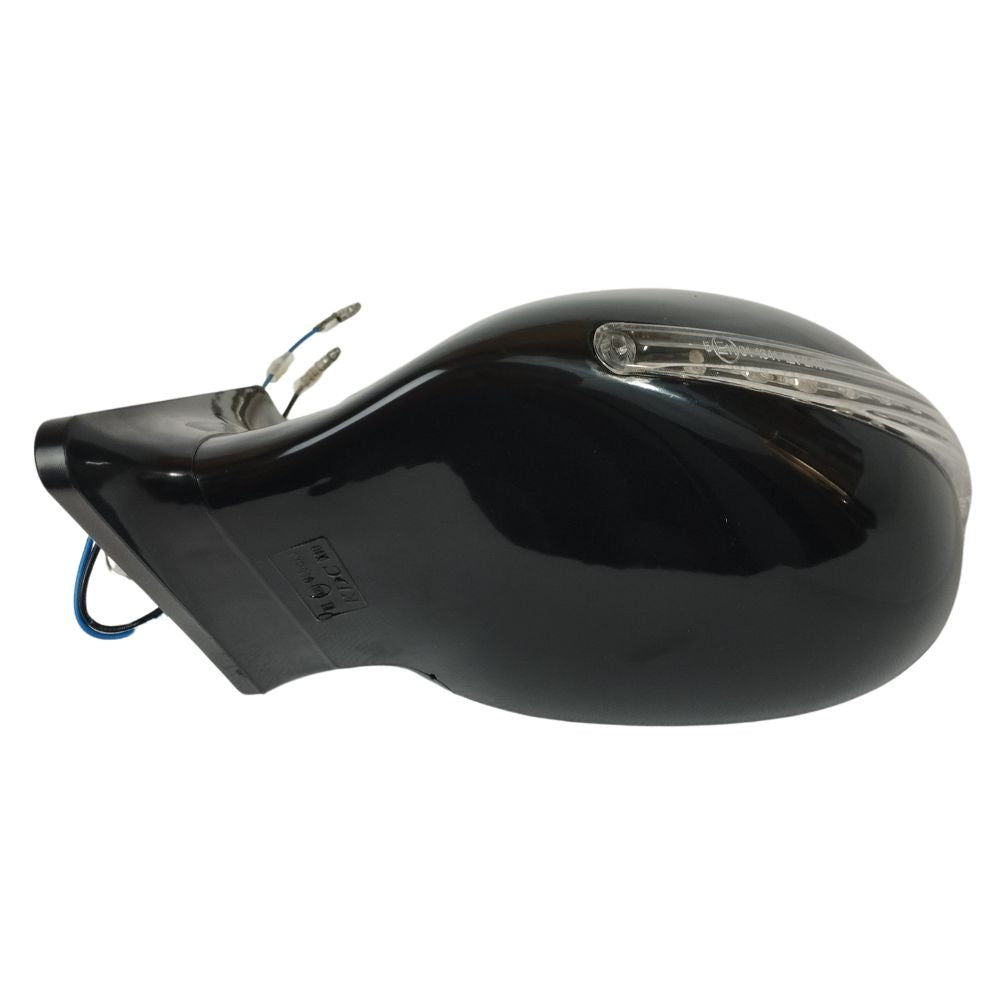 Paire de rétroviseurs manuels noirs avec répétiteurs style K10 vendus sans supports adaptateurs