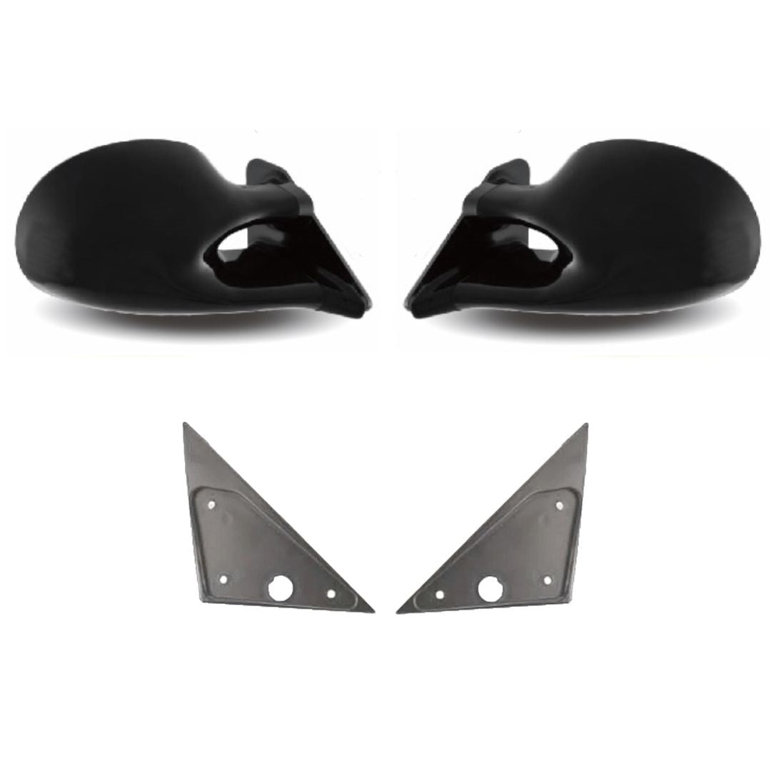 Rétroviseurs adaptables TOYOTA Yaris I de 1999 à 2005 style M2 noir manuel