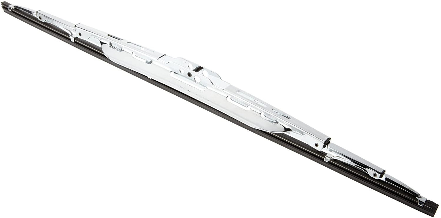 Balai d'essuie-glace 57,5 cm chrome à double déflécteur - STATION MANIA