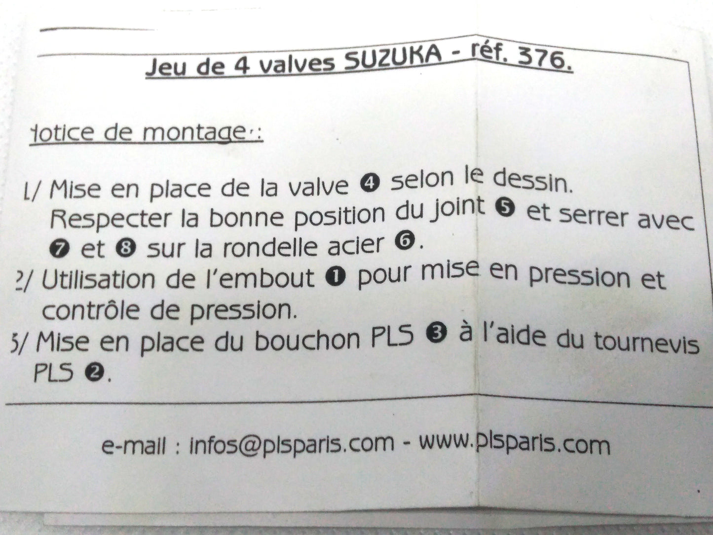 Valves chromées non saillantes SUZUKA (jeu de 4 avec outil)