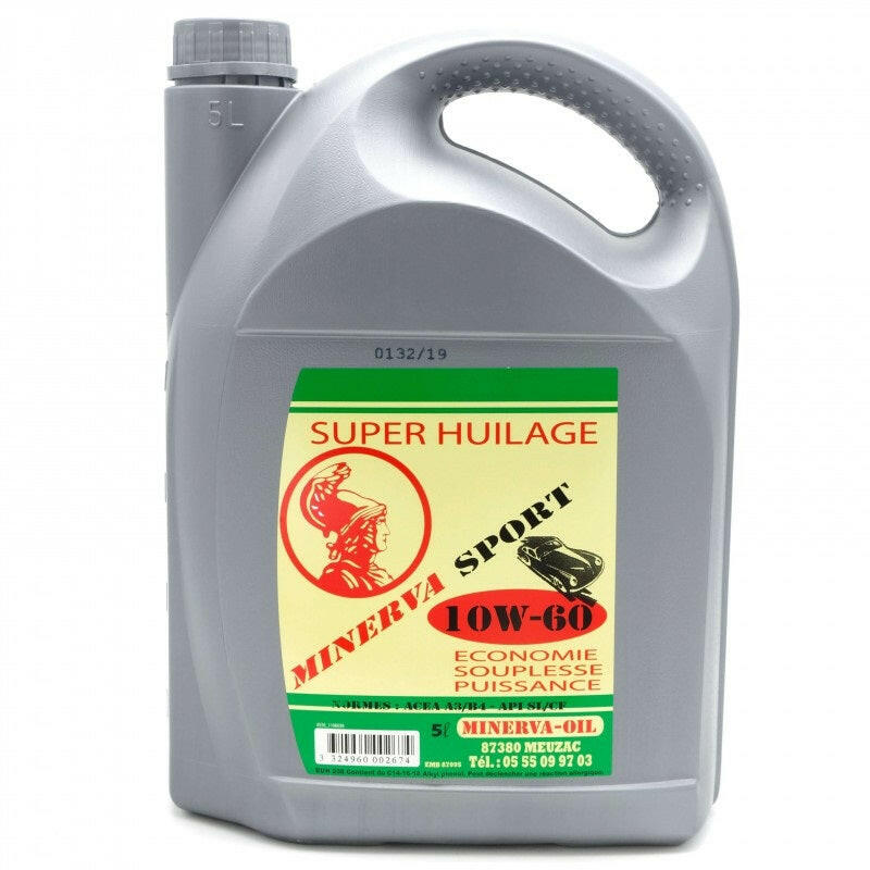 Huile moteur MINERVA™ HISTORIC SPORT 10W-60 Bidon de 5 litres - STATION MANIA