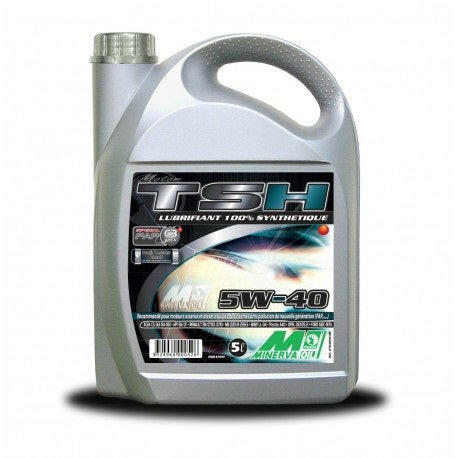 TSC Synthese 5W-40 Bidon de 5L d'huile moteur MINERVA