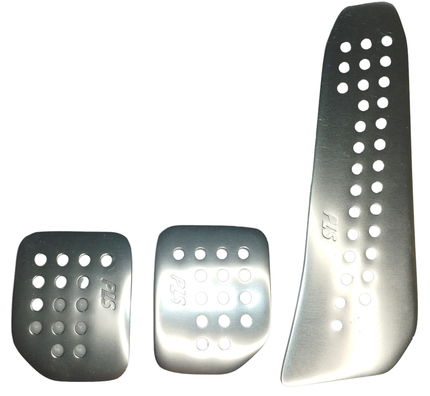 Couvre-pédales universels look sport en aluminium brossé - STATION MANIA