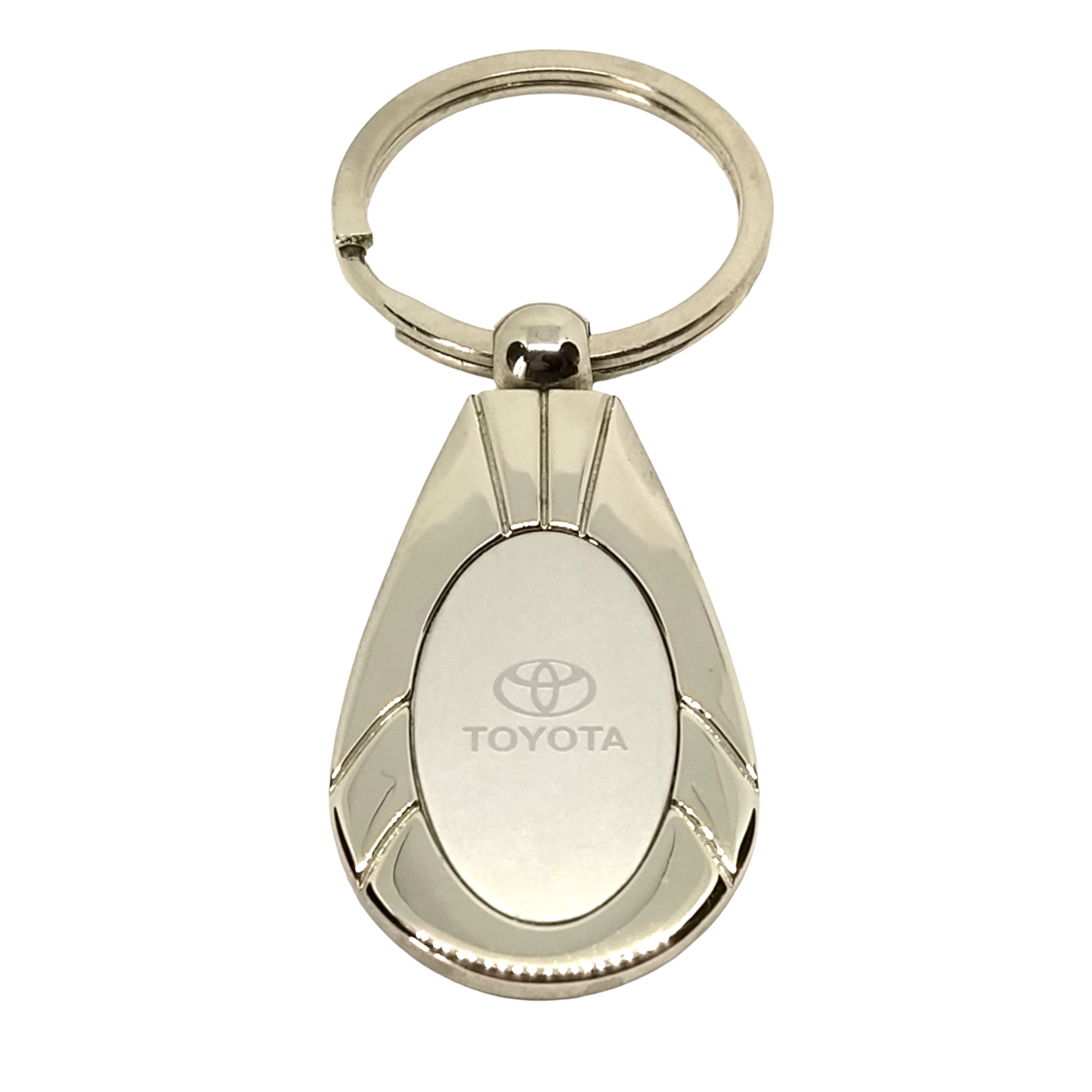 Porte-clés logo TOYOTA en métal argenté