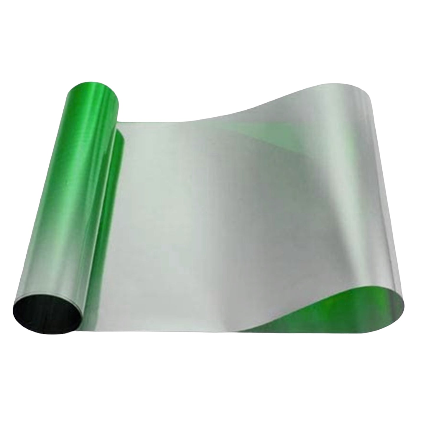 Bandeau pare soleil film réflectif vert 150X20cm à poser sur pare-brise couleur graduelle chromée - STATION MANIA
