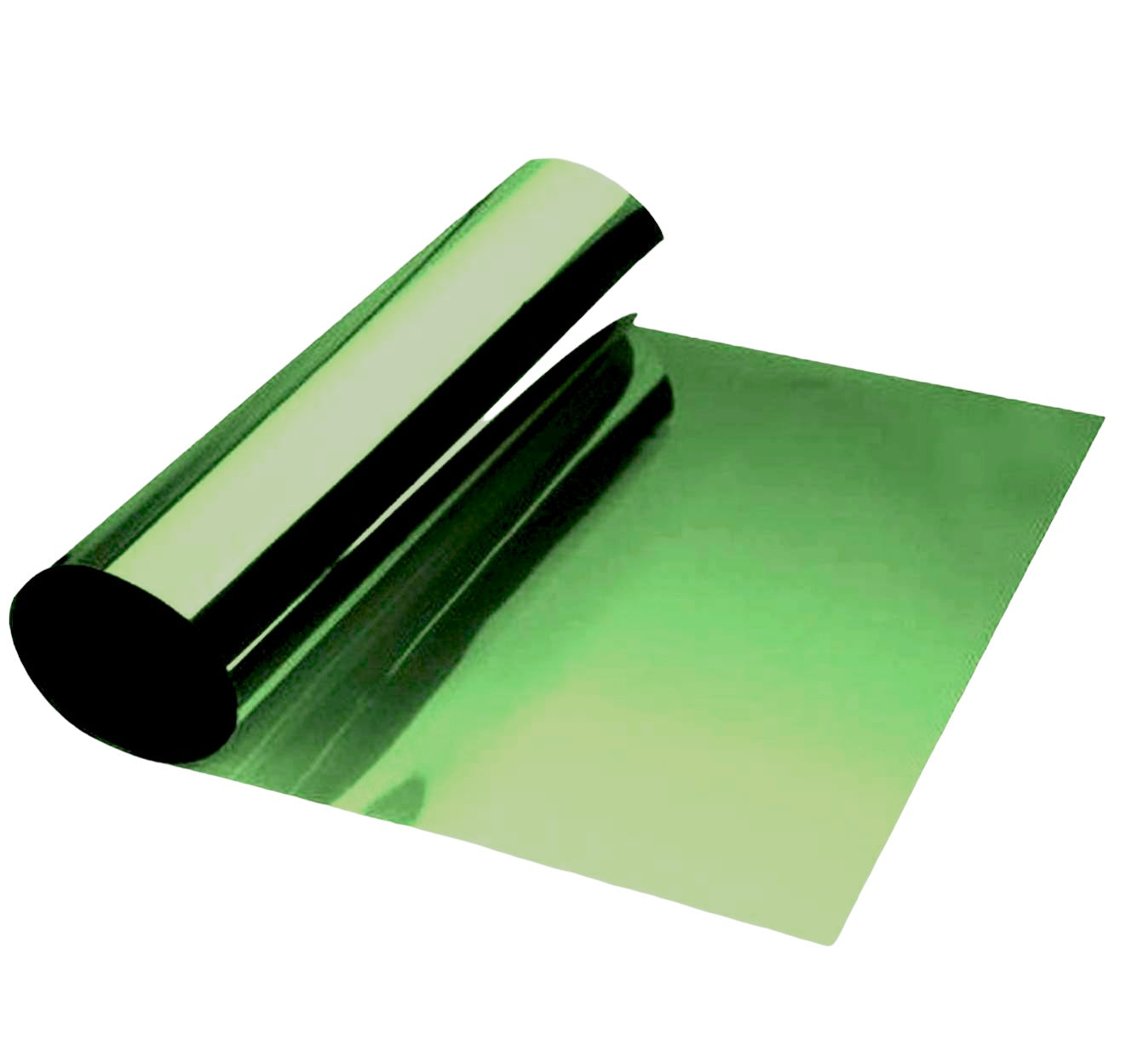 Bandeau pare soleil film solaire vert 150x20 cm à poser sur pare-brise, couleur dégradée filtrante sur base transparente - STATION MANIA