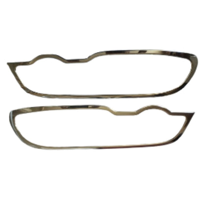 Paire d'enjoliveurs entourages chromés des phares pour BMW E46 2 portes de 1998 à 2002
