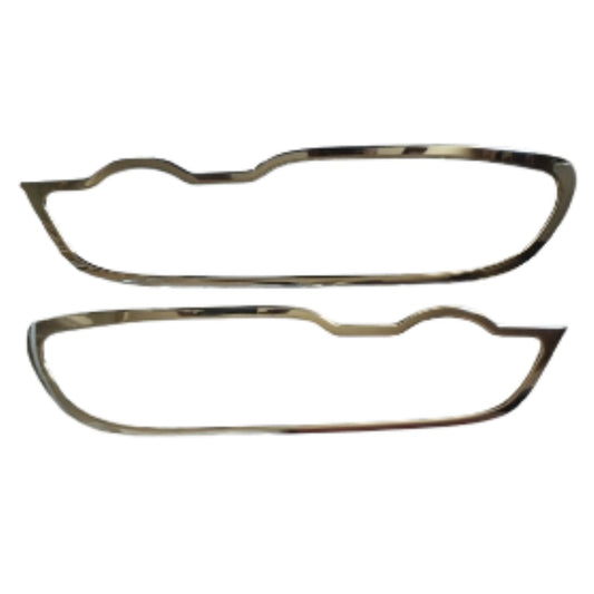 Paire d'enjoliveurs entourages chromés des phares pour BMW E46 2 portes de 1998 à 2002