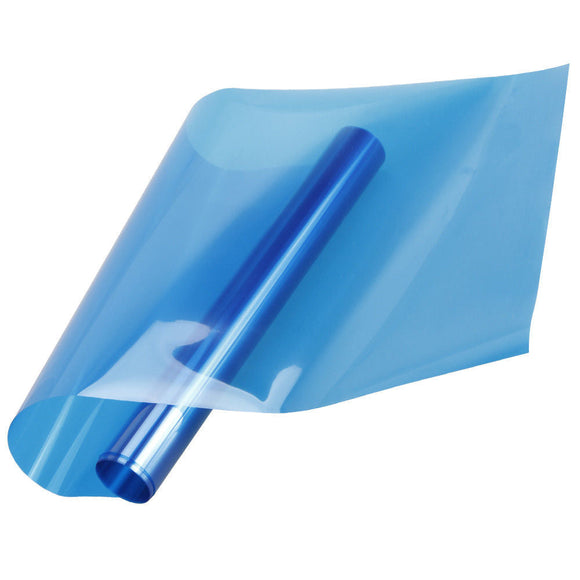 Film solaire bleu 3m x 76 cm non réfléchissant sans métallisation pour pose intérieure sur vitres