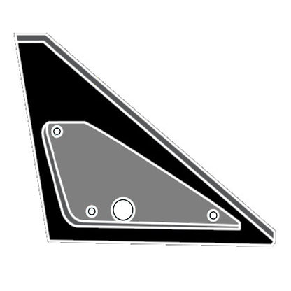 Paire de supports noirs adaptateurs de rétroviseurs accessoires compatibles AUDI A5 (type B8) de 2007 à 2016 platines de fixation d'embase universelle - STATION MANIA