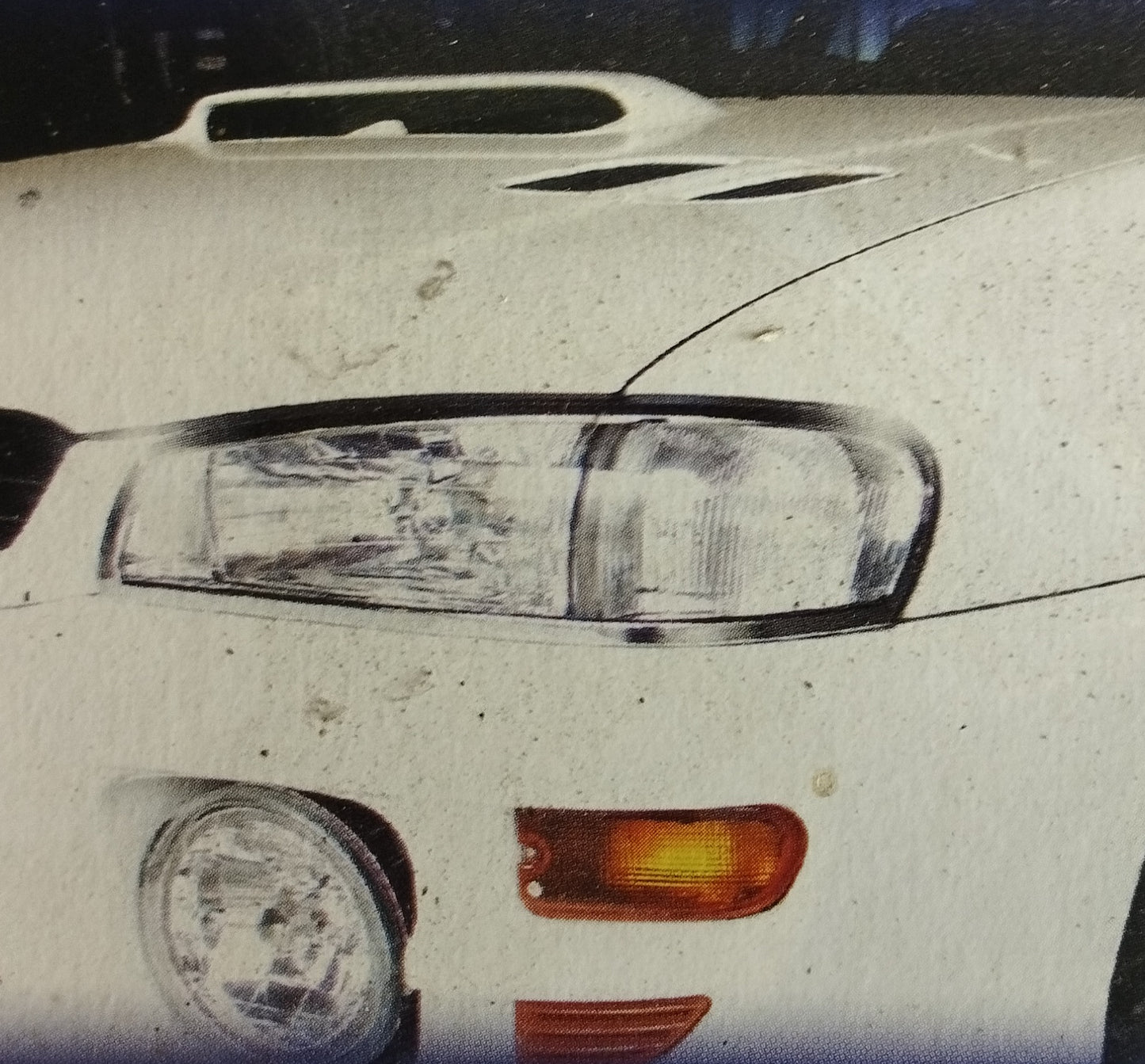 Paire d'enjoliveurs entourages chromés des phares pour SUBARU IMPREZA I de 1992 à 2000
