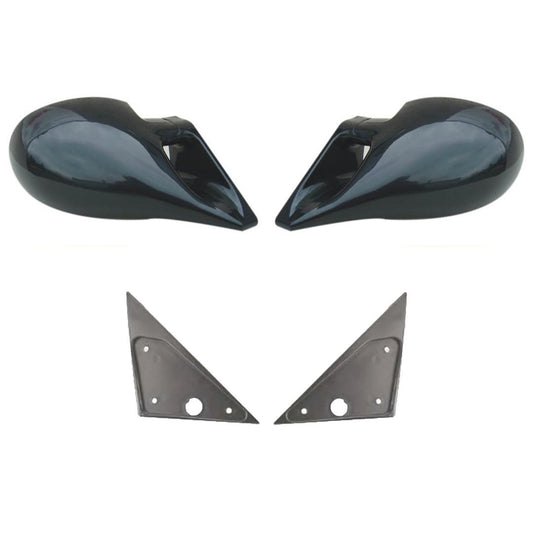 Rétroviseurs adaptables MITSUBISHI Lancer VI et Colt V style M3 noir manuel