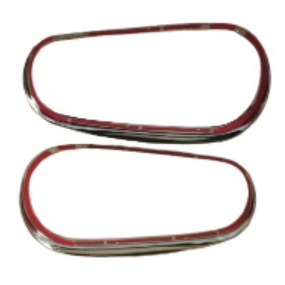 Paire d'enjoliveurs entourages chromés des phares pour VW GOLF IV de 1997 à 2005