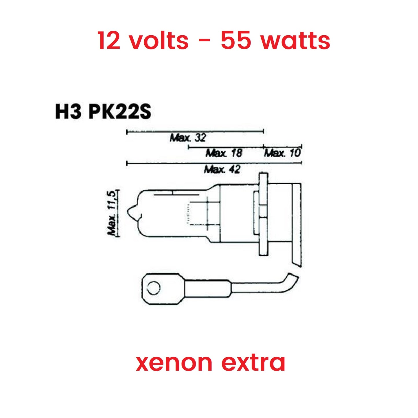 Ampoule DELTAMICS™ H3 Xenon Blue 12v 55w (lot de 2) - STATION MANIA