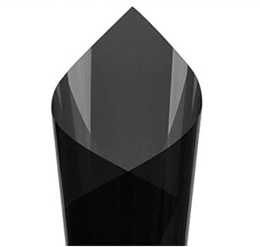 Bande pare-soleil noire de film solaire teinte dégradée translucide largeur 20cm pour haut de pare-brise - VENDU AU METRE - STATION MANIA