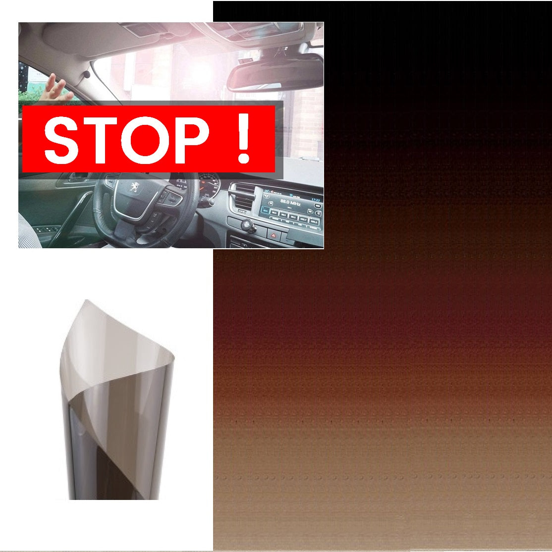 Film De Protection Solaire Pour Fenêtre De Voiture, 150 Cm X