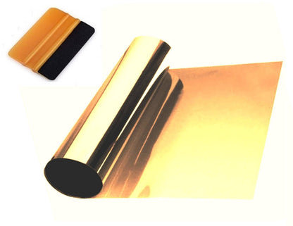 Kit bandeau pare soleil film solaire filtrant bronze 150x20 cm pour pare-brise - STATION MANIA