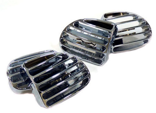 Grilles chromées d'aérateurs pour PEUGEOT 206 tous modèles 