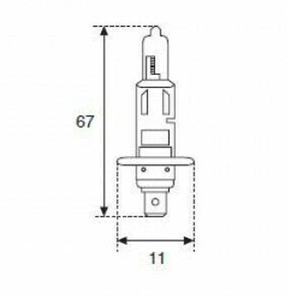 Ampoule DELTAMICS™ H1 Xenon Extra White 12v 55w (lot de 2) - STATION MANIA