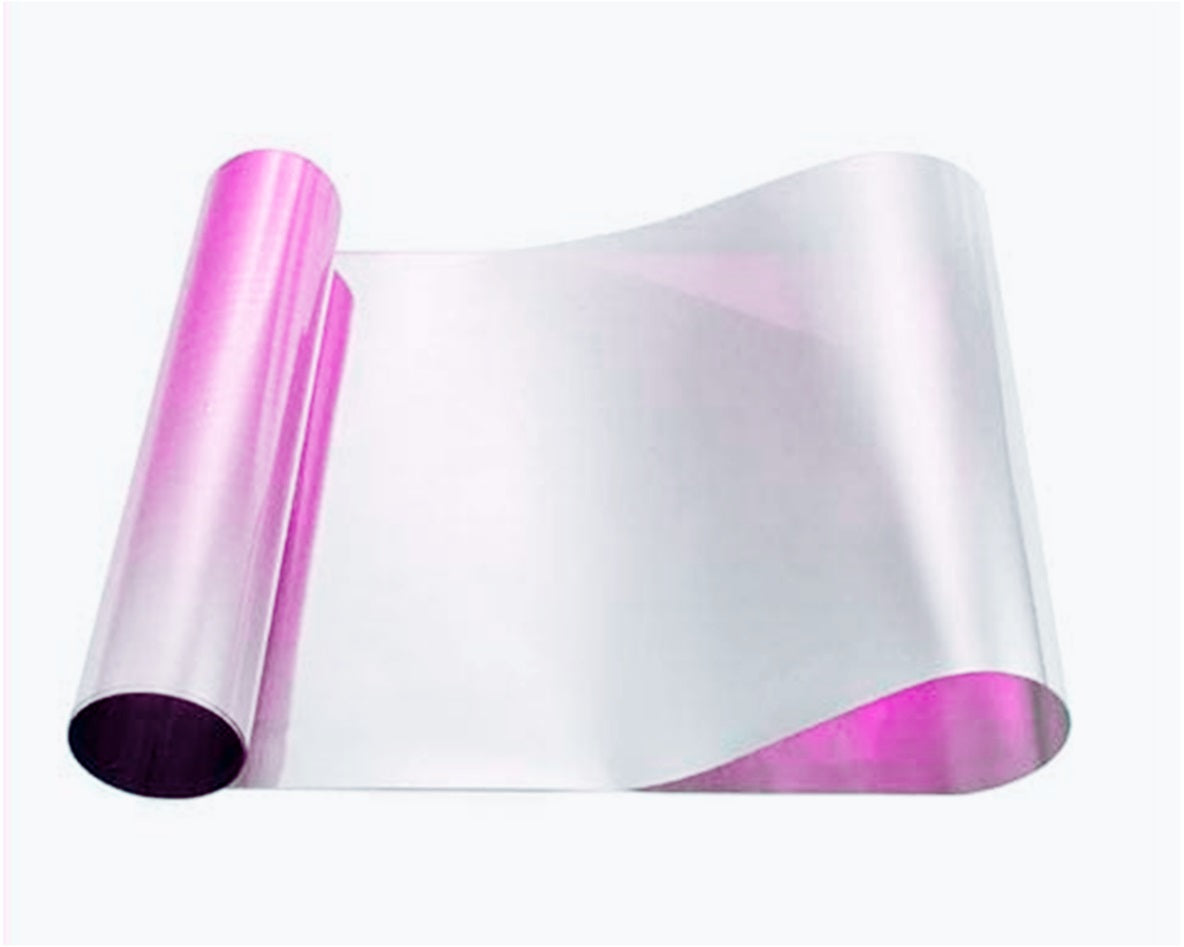 VENDU AU METRE Bande de film solaire couleur dégradée réflective largeur 20cm pour haut de pare-brise