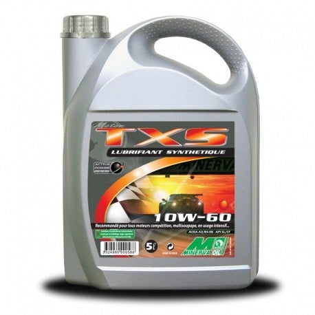 TXS Synthese 10W-60 - Bidon de 5L d'huile moteur MINERVA
