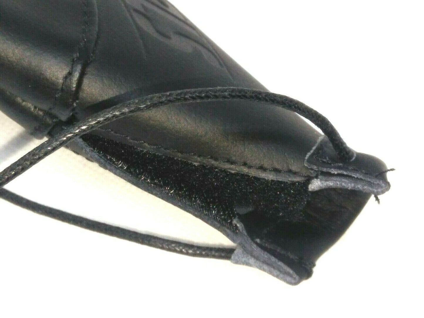 Soufflet universel de levier de vitesse PLS™ cuir noir coutures noires