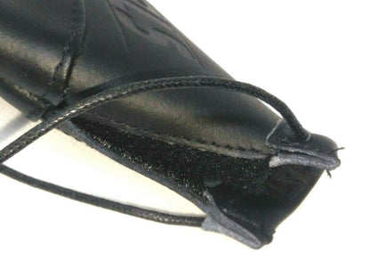 Soufflet universel de levier de vitesse PLS™ cuir noir coutures noires