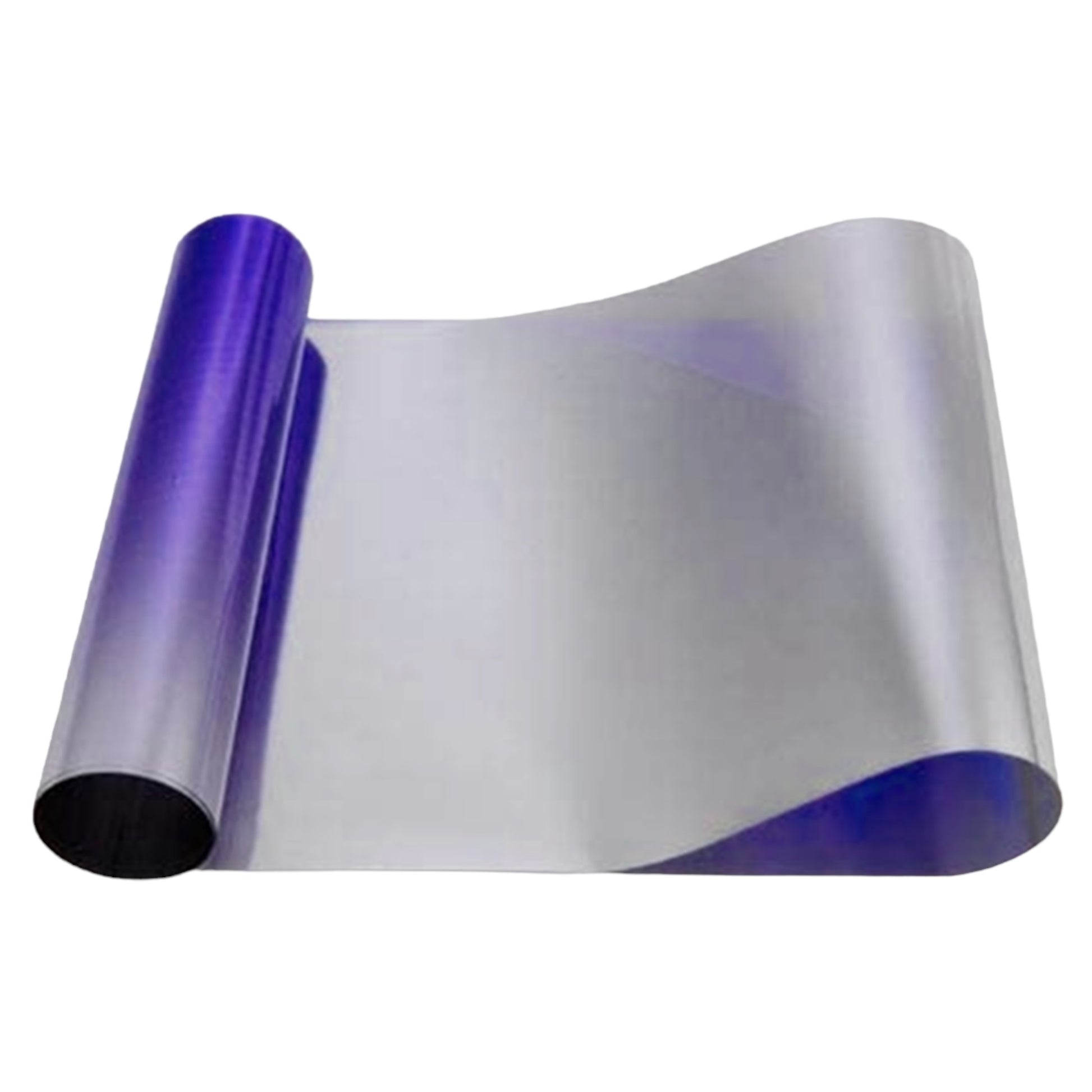 Bandeau pare soleil film réflectif violet 150X20cm à poser sur pare-brise couleur graduelle chromée - STATION MANIA