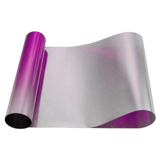 Bandeau pare soleil film réflectif rose 150X20cm à poser sur pare-brise couleur graduelle chromée - STATION MANIA
